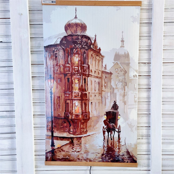 Электрообогреватель инфракрасный настенный Домашний очаг ТеплоМакс 105*60 см (картина - обогреватель)